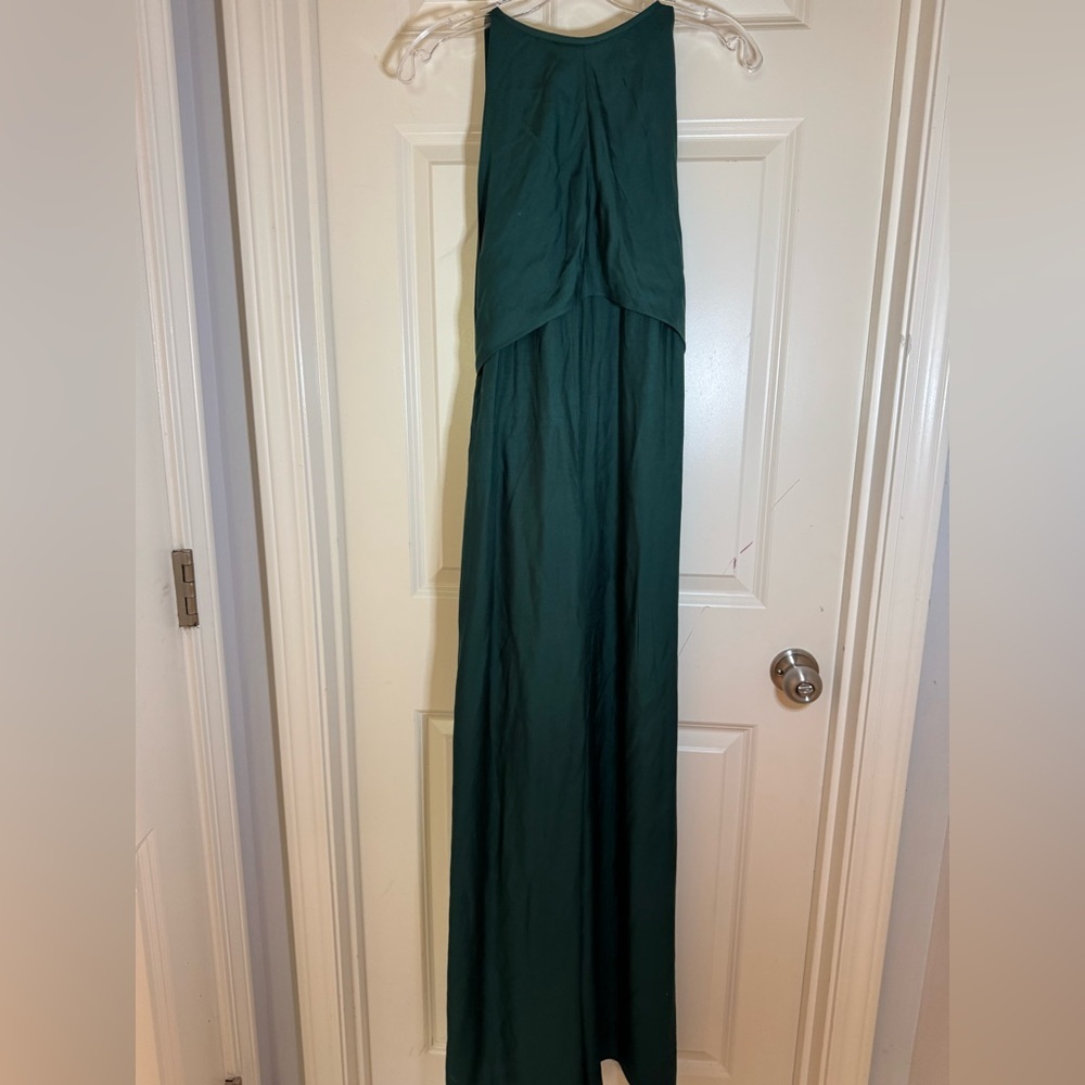 Ted Baker, Emerald Green,‎ Meriahh Halter Neck Wide Leg Jumpsuit, US size 6 - Picture 2 of 14